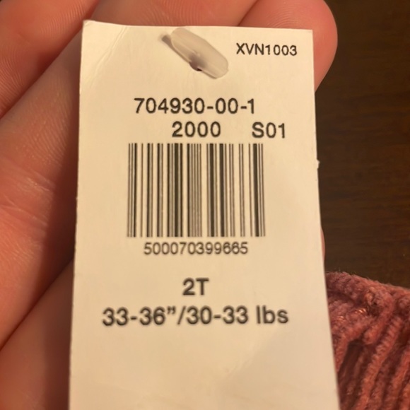 pink Corduroy skirt size 2T - Picture 3 of 3